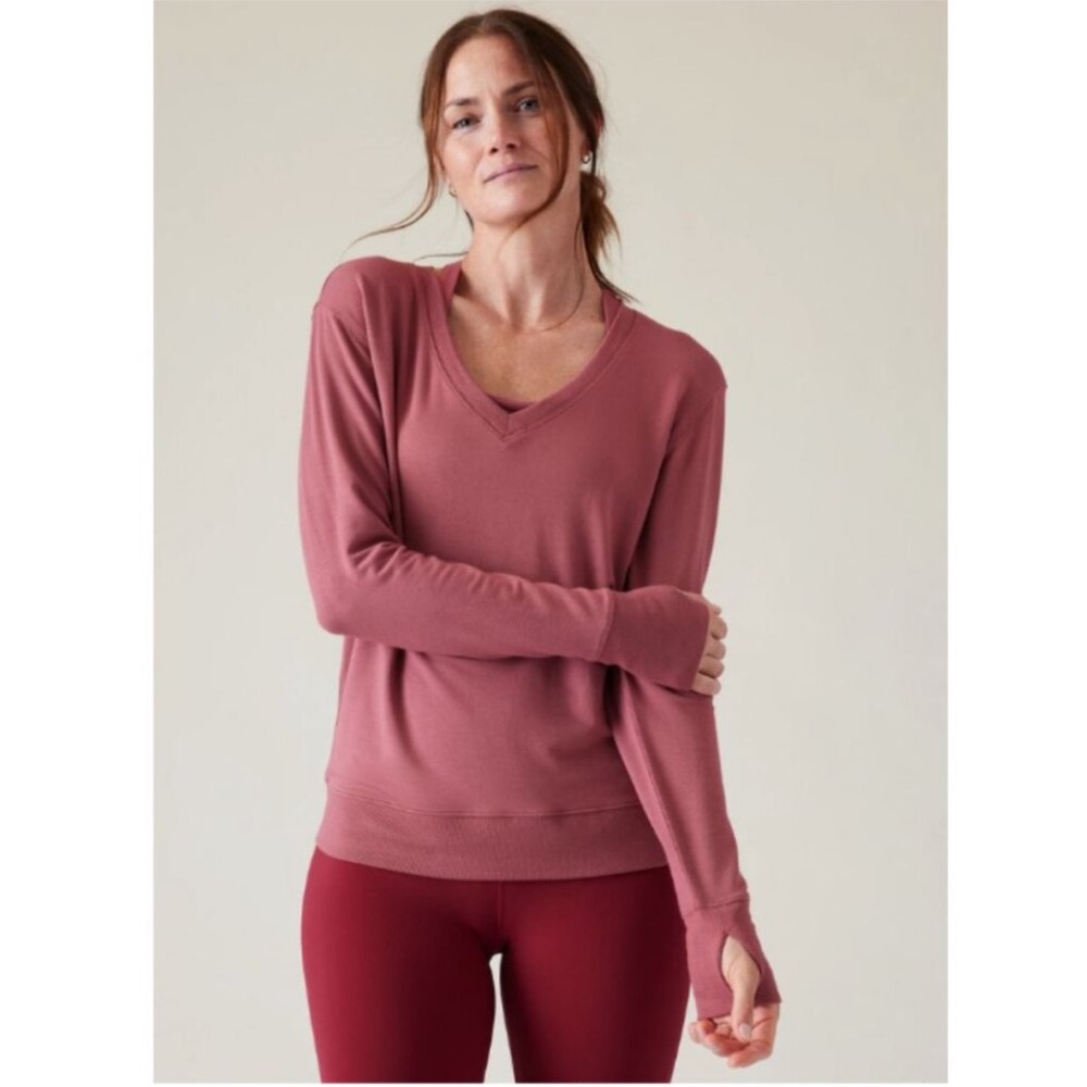 Athleta Sunrise V-Neck Sweatshirt